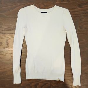 EXPRESS Crew Neck White Sweater